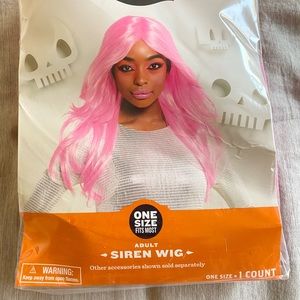 New pink wig bright pink Halloween